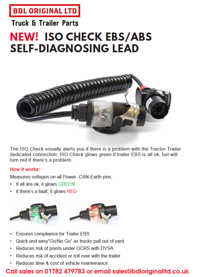 NEW TO RANGE!! ISCO CHECK EBS- ABS SELF DIAGNOSING LEAD-COIL