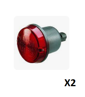 02.900.000 Cobo 75mm round fog lamp (with 90 degree angle connector) pack of 2