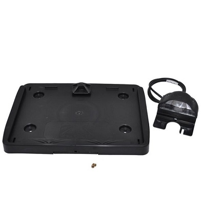 87-1272-004 Aspoeck number plate holder (with led number plate lamp)