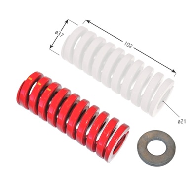 ABMB049/SPR Scania body mounting spring (Red) - BDL Original Ltd.