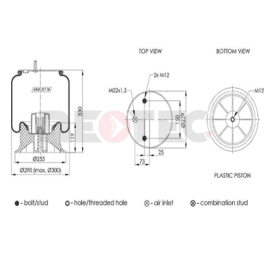 9377003 Gigant-krone air spring