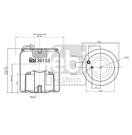 81436010174 MAN rear air spring