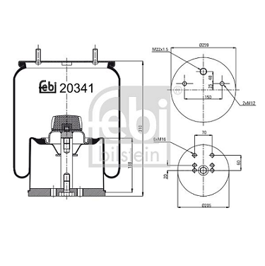 0542941241 BPW Air spring
