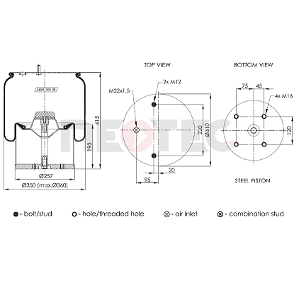 0166252 Gigant air spring-bag