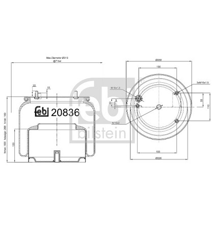 1697678 DAF air spring