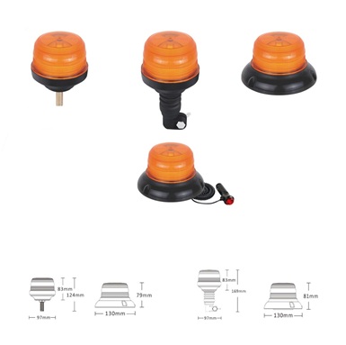 VSWD255MA  24LED Beacon (Magnetic fixing) (Amber)