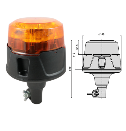 35.4005.0000 Cobo LED beacon (DIN-Flexi pole connector)