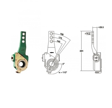 4W1220 BPW AUTOMATIC SLACK ADJUSTER