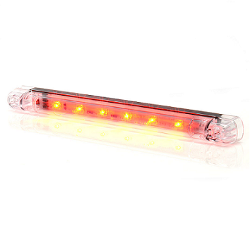 W87-681- UNIVERSAL LED 3RD BRAKE LIGHT (CLEAR LENS) - DUAL VOLTAGE