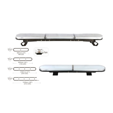 VSWD771A  600MM Amber/Clear LightBar (108 LED)  (12-24V)