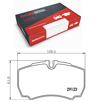 2991667-42576680- IVECO REAR BRAKE PADS