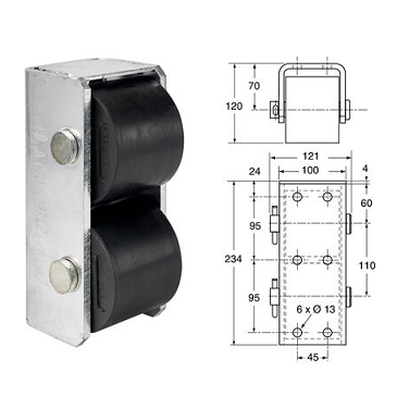 3950253GA Pommier but roll V2-80 vertical buffer