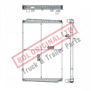 81061010061-8MK376755311- MAN TGL RADIATOR - BDL Original Ltd.