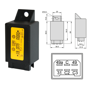 19.0098.0000 Cobo 8-18V flasher unit