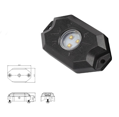 VSWD-ML01 Interior micro light 3WLED (10-30) (BLACK)