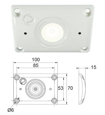 4052400 Pommier AX300 irizium LED interior light (dual voltage)