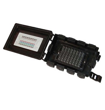 120/01/02 Rubbolite junction box (Double height with 8 way spade terminals)