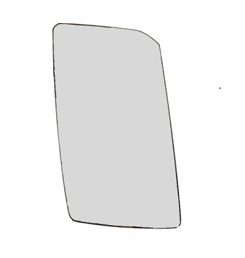 2306591 main mirror glass- Right hand