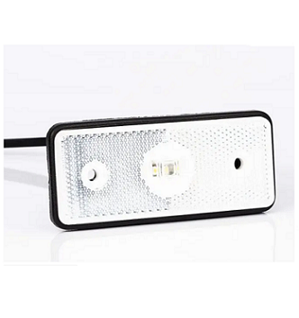 MD-013BLED- LED LOW PROFILE FRONT MARKER LIGHT (CLEAR)- DUAL VOLTAGE