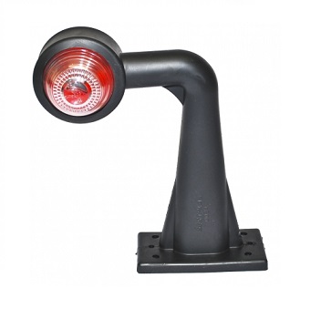 24V LED OUTLINE STALK MARKER LAMP RED-WHITE 90 DEGREE