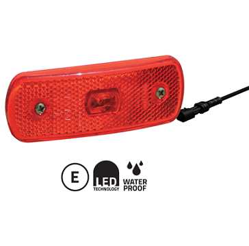 3157.0805200-THQ/02/00- RED LED POSITION-MARKER LAMP (2 PIN PLUG) 24V