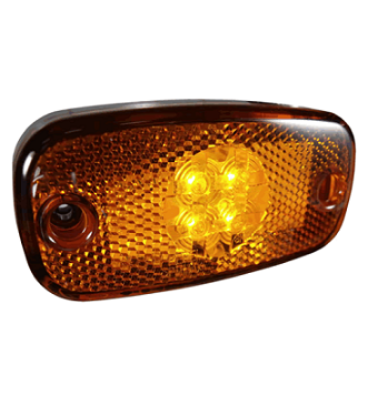 F155 Perei led side marker light (24V) with rear 2 pin amp superseal plug