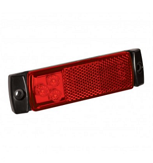 129RM- LED REAR-RED MARKER LAMP (12-24V)