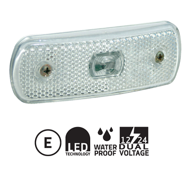 3157.0105000-301.57- CLEAR LED FRONT POSITION LAMP-12-24V - BDL 