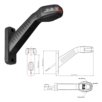 SPL2025 Led outline marker lamp (Jokon equivalent)- Right hand