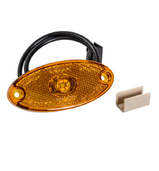26258 RANGE- Lucidity LED oval side marker lamp 12-24V (With P & R connector)