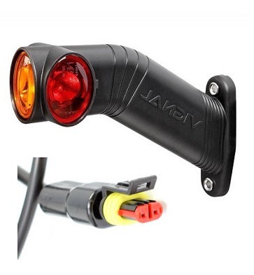D14425 Vignal left led outline marker light (1500mm cable with 2 way female super seal connector