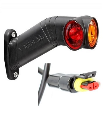 D14426 Vignal right hand led outline marker lamp (1500mm cable with female super seal connector