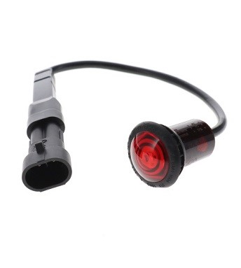 TL34/02/02SSF LED REAR POSITION BUTTON MARKER LIGHT (RED) 24V