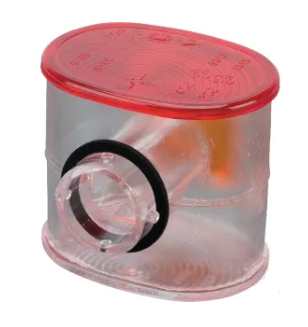 188136007- ASPOECK SUPERPOINT 2 OUTLINE MARKER LAMP LENS (CLEAR/RED/AMBER)