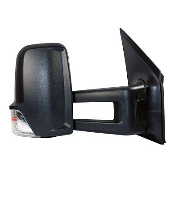 9068106716 Mercedes-VW left hand long arm mirror assembly (Electric & Heated)