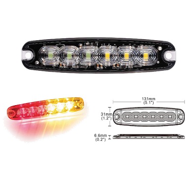 VSWD820 Compact rear LED stop-tail and indicator lamp (12-24V)