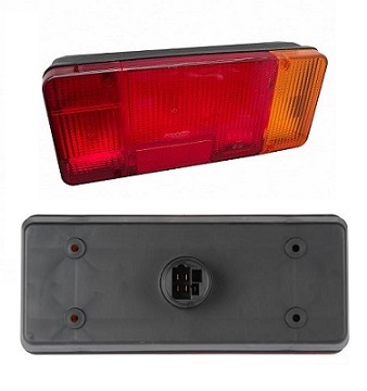 TALBOT REAR LAMP WITH FOG (SINGLE 5 SPADE REAR CONNECTOR)- RIGHT HAND