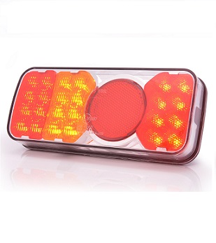 313KR-W66L- WAS LED REAR LAMP WITH FOG 12-24V- LEFT HAND