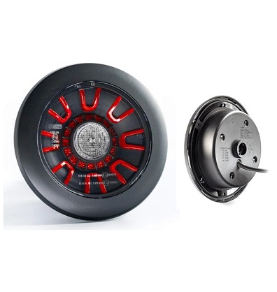 FT314- Fristom round led fog and reverse lamp (12-24V)