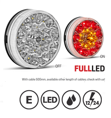 3188.0305100- LED STOP-TAIL-INDICATOR LAMP- DUAL VOLTAGE