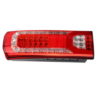 0035443203- MERCEDES LED REAR LAMP WITH NUMBER PLATE LIGHT  (7 PIN SIDE SOCKET)- LEFT HAND