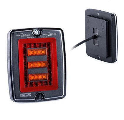FT-323LED Fristom led rear combination light (stop-tail-indicator) 12-24V (Recessed version)