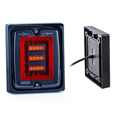 FT-323LEDFRI Fristom rear led combination lamp (stop-tail-indicator) with frame-bracket