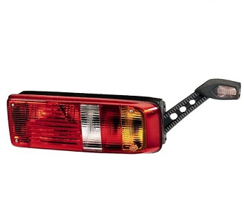 1162907-1964038- TRAILER REAR LAMP (TRIANGLE REFLECTOR/ OUTLINE MARKER)- RIGHT HAND