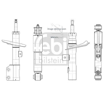 95353836 left hand front shock absorber to fit vauxhall