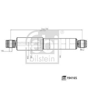 8200024939 Renault-Vauxhall rear shock absorber