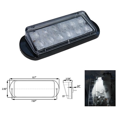 22792CKB Lucidity low profile led scene light (12-24V) black surround