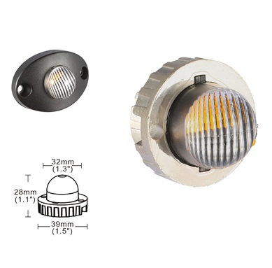 VSWDHL305B - HL305 series 8LED*5W strobe light (12-24) - Blue