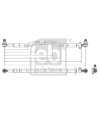 22163638 Renault-Volvo track rod assembly