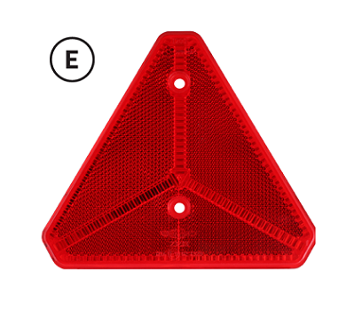 171/01/00- RED TRIANGLE REFLECTOR